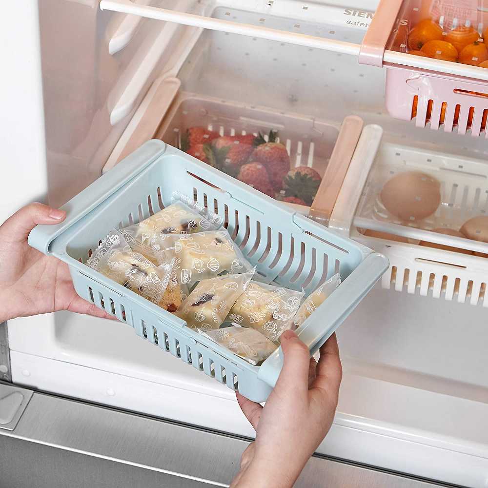 Retractable Drawer Type Refrigerator Storage Box